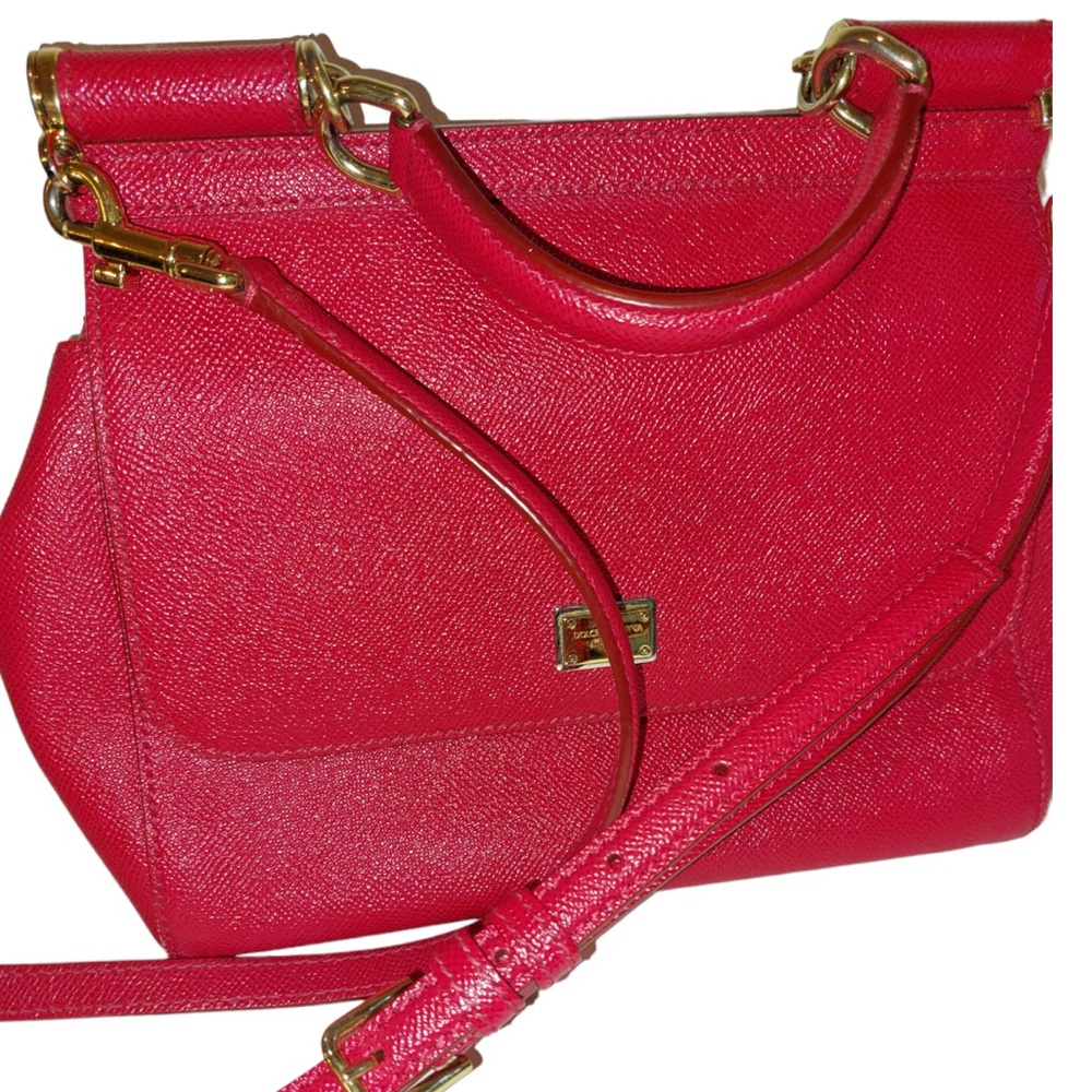 Dolce & Gabanna Sicily Bag Red Leather - Picture 5 of 8